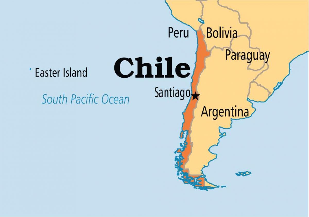 santiago de Chile kaart