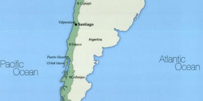 Tšiili iquique kaart